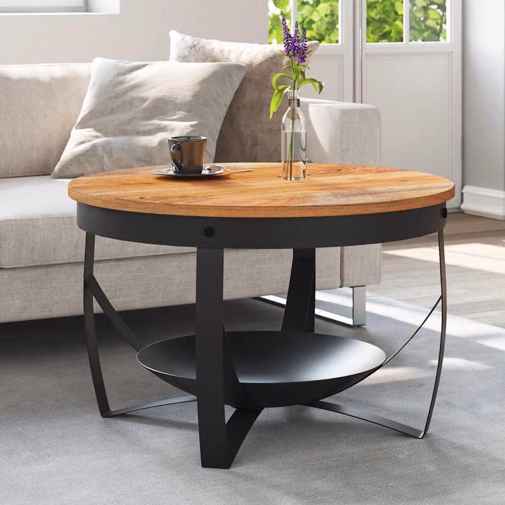 Maison Exclusive - Tavolino da salotto Ø 68 x 43 cm in legno massello di acacia