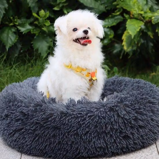 Cuccia per cani di piccola, media e grande taglia e per gatti, cuccia in peluche, cuscino lavabile per cani, cuccia rotonda, 70 cm
