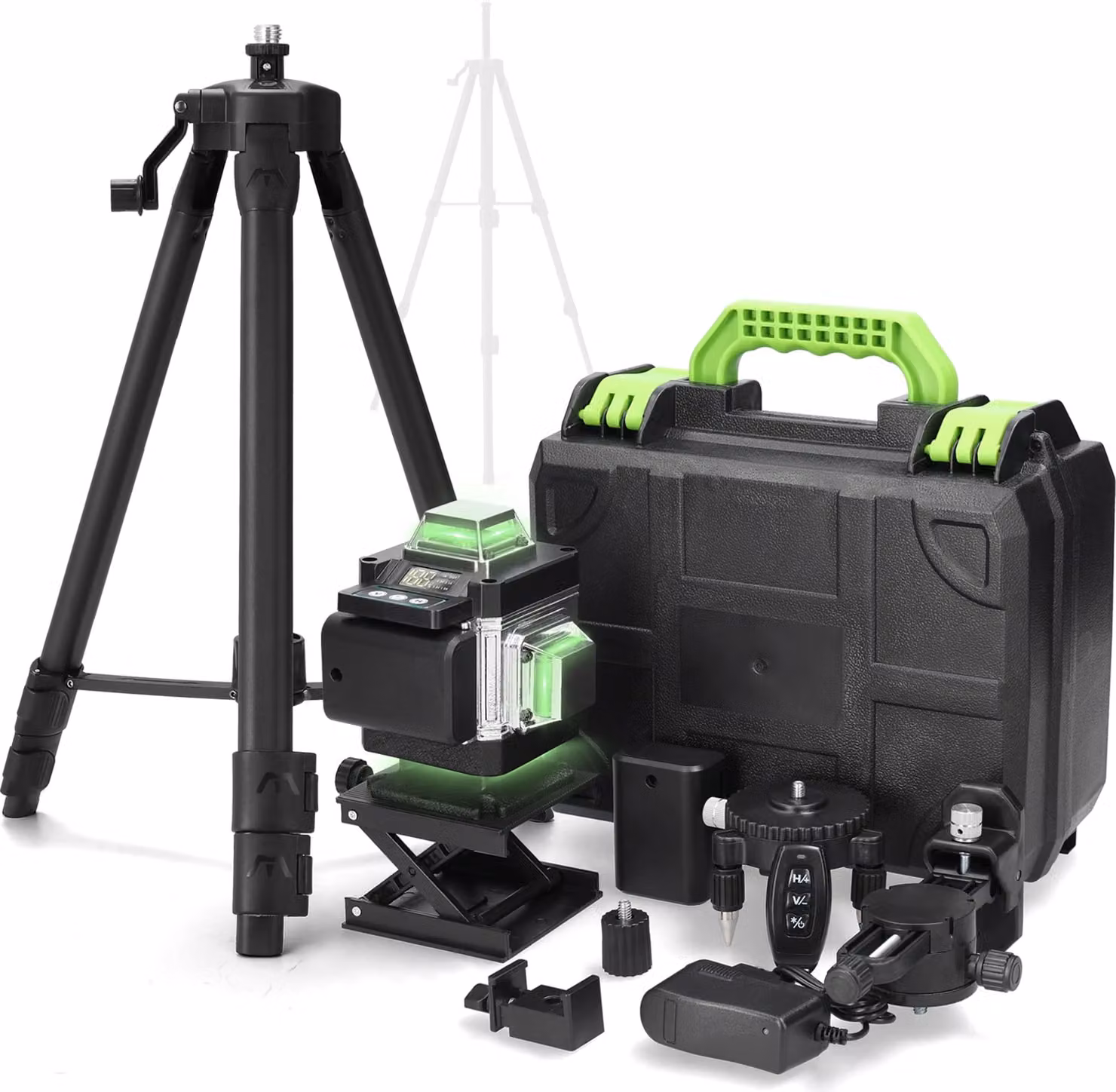 Dispositivo di livellamento laser multifunzionale a 16 linee, macchina autolivellante a 3°, ricaricabile, con treppiede regolabile, impermeabile