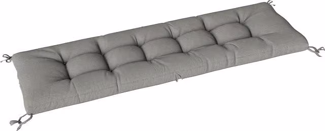 Cuscino per poltrona da patio Outsunny con cinghie di fissaggio, Grigio, impermeabile e resistente ai raggi UV