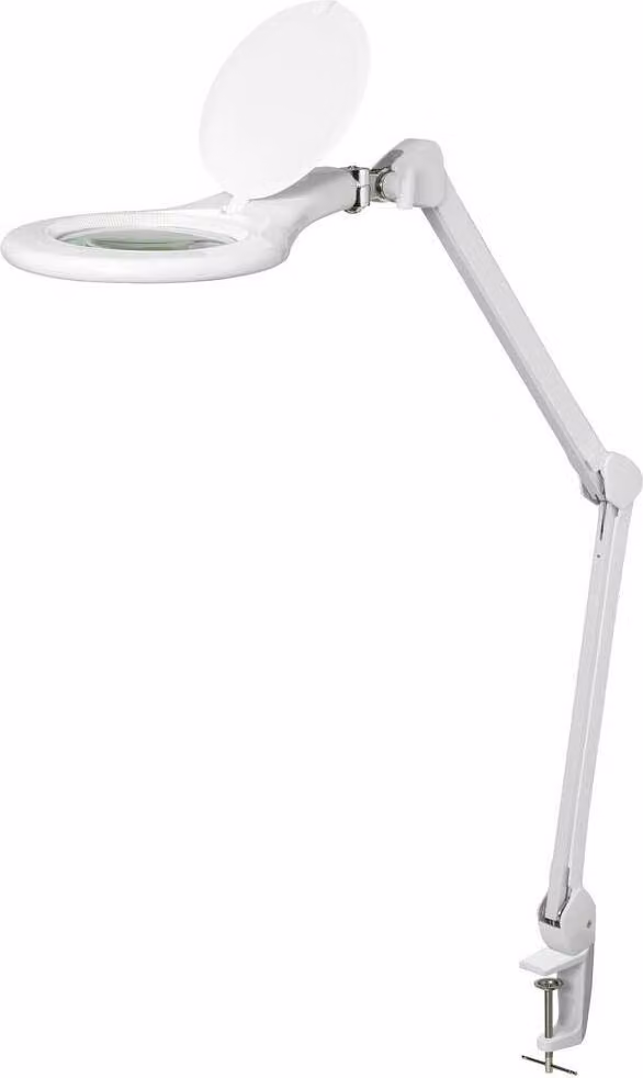 TOOLCRAFT TO-7424667: Lampada con lente di ingrandimento per componenti SMD, 127 mm, 7W, fattore di ingrandimento 1.75x, dimensioni 12.7 cm. Classe di efficienza energetica: G (A)