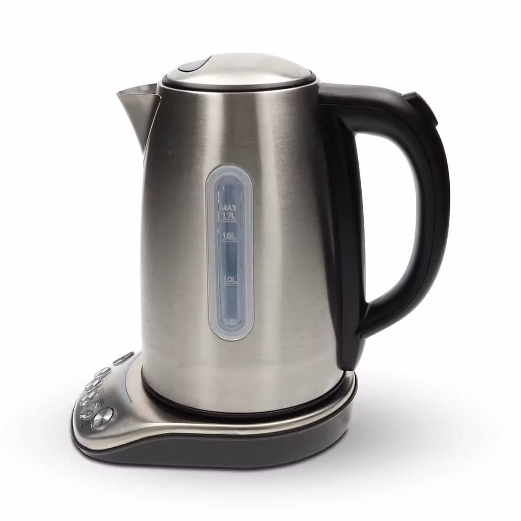Bollitore elettrico smart Nedis in acciaio inossidabile con Wi-Fi e controllo tramite app, temperatura regolabile e funzione keep warm, Argento, 1,7 l – 2