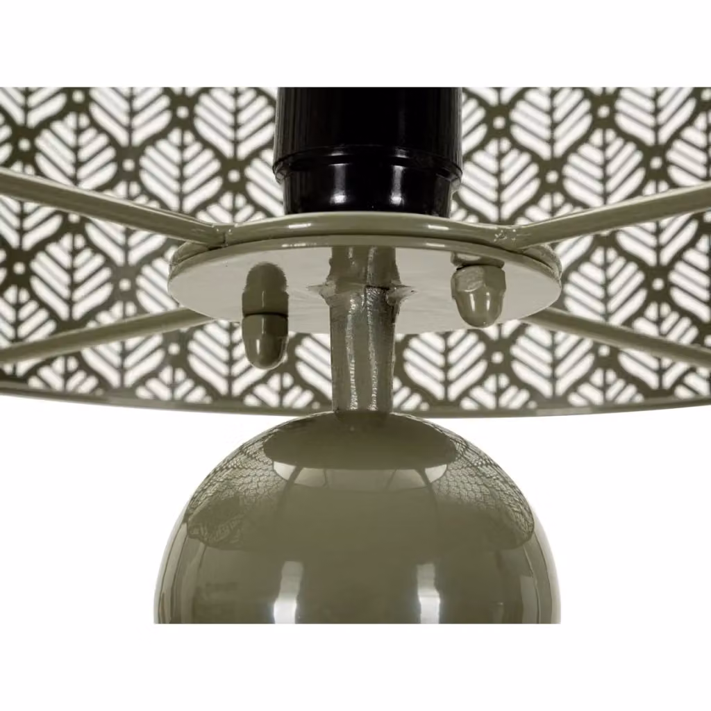 Lampada da tavolo moderna in metallo verde KENDRA HOME, H: 40 cm, L: 33 cm, P: 33 cm – 2