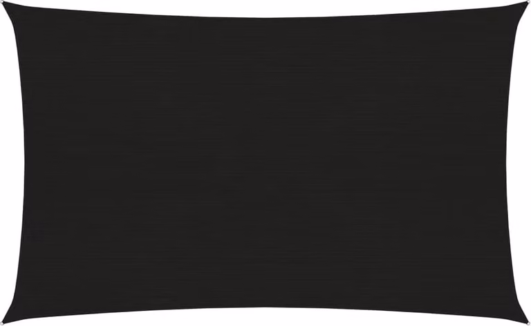 The Living Store Tenda da sole 160 g/m² nero 2x4,5 m HDPE