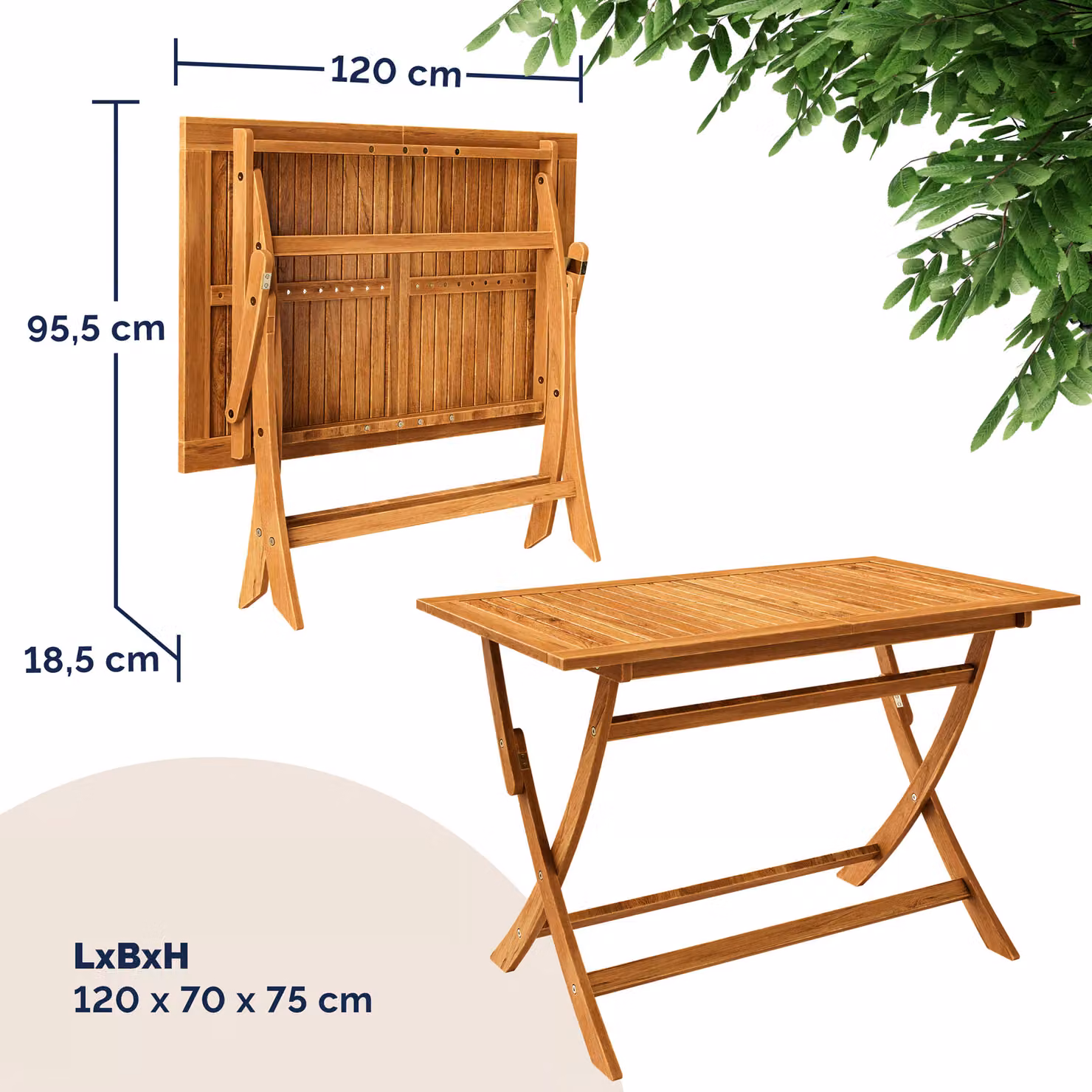 Set da giardino Casaria Sydney Comfort in legno di acacia certificato FSC colore marrone composto da 5 pezzi – 2