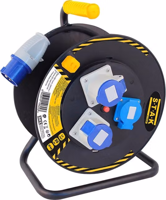 Avvolgicavo Professionale Reel 2CES 25 BRICOGO Nero 25 mt IP44