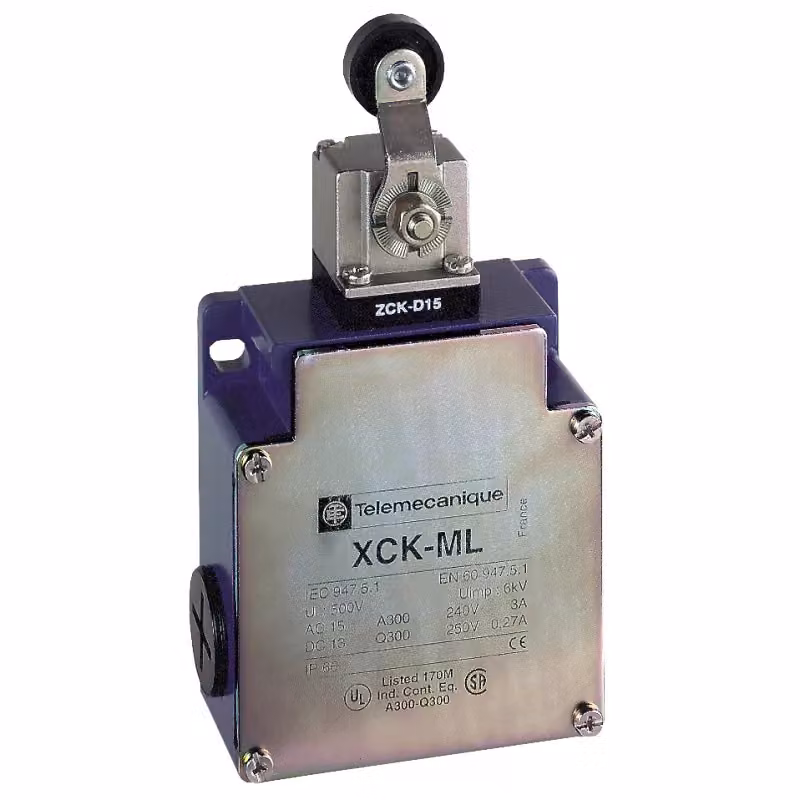 Schneider Electric XCKML115H29, cavo, 1,5 m/s, zinco (Zamak), alluminio, grado di protezione IP66, Classe I secondo IEC 61140, Classe I secondo NF C 20-030, 77 mm