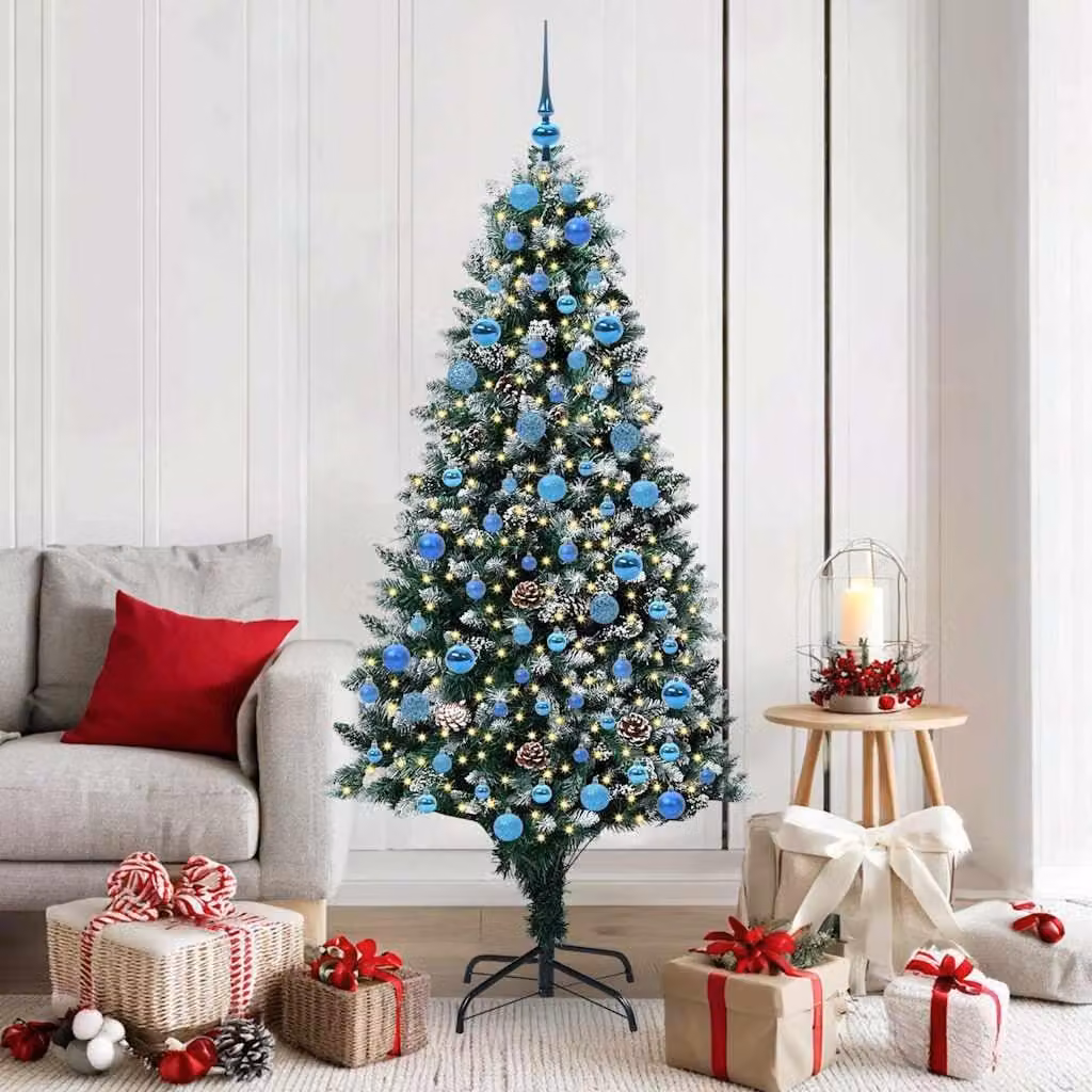 Maison Exclusive - Albero di Natale artificiale con 300 LED e supporto verde 180 cm