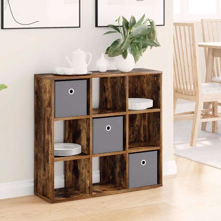 Credenza moderna vidaXL in rovere fumé marrone L: 73,5 cm, P: 24 cm, H: 69,5 cm