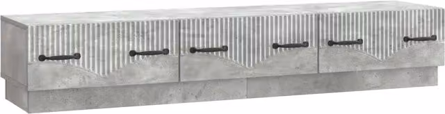 Mobile TV moderno DESIGN IN con cassetto e finitura grigio cemento, L: 147 cm, P: 34,5 cm, H: 27 cm – 1