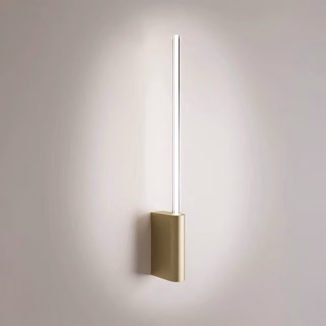 Brilliant Lampada da Parete LED Serie Brilliant Colore Oro, Design Cilindrico Minimalista, Dimmerabile, 5W, 3000K, IP20