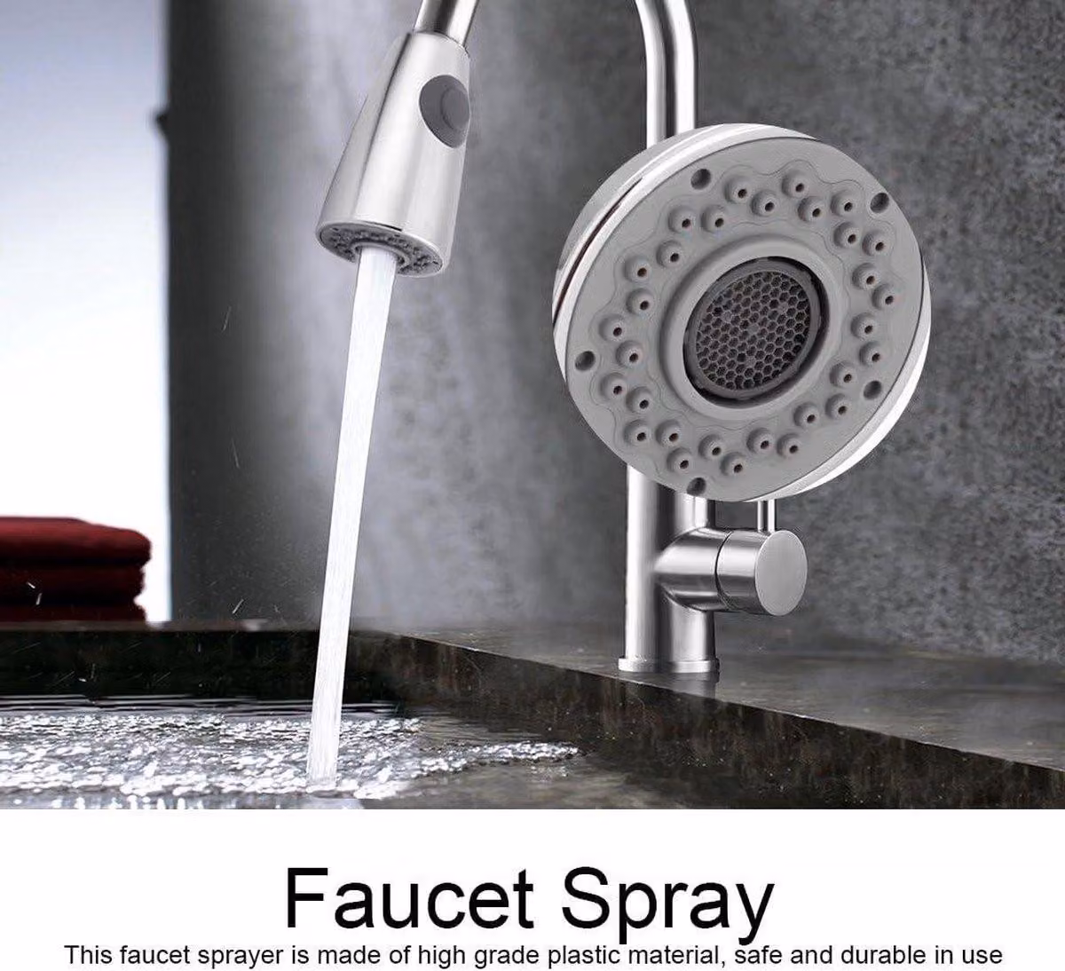 Ugello spray per rubinetto a spirale Trek Aus, ricambio per rubinetti da cucina e bagno, accessorio