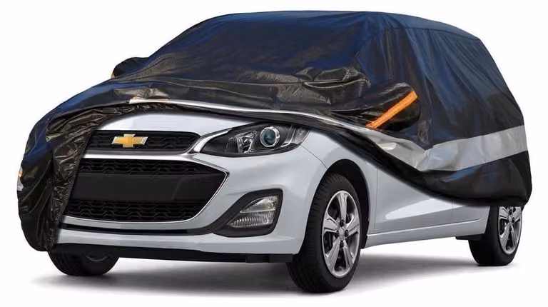 Copertura per auto, 10 strati, impermeabile e traspirante, per Chevrolet Spark (1997-2022), colore nero