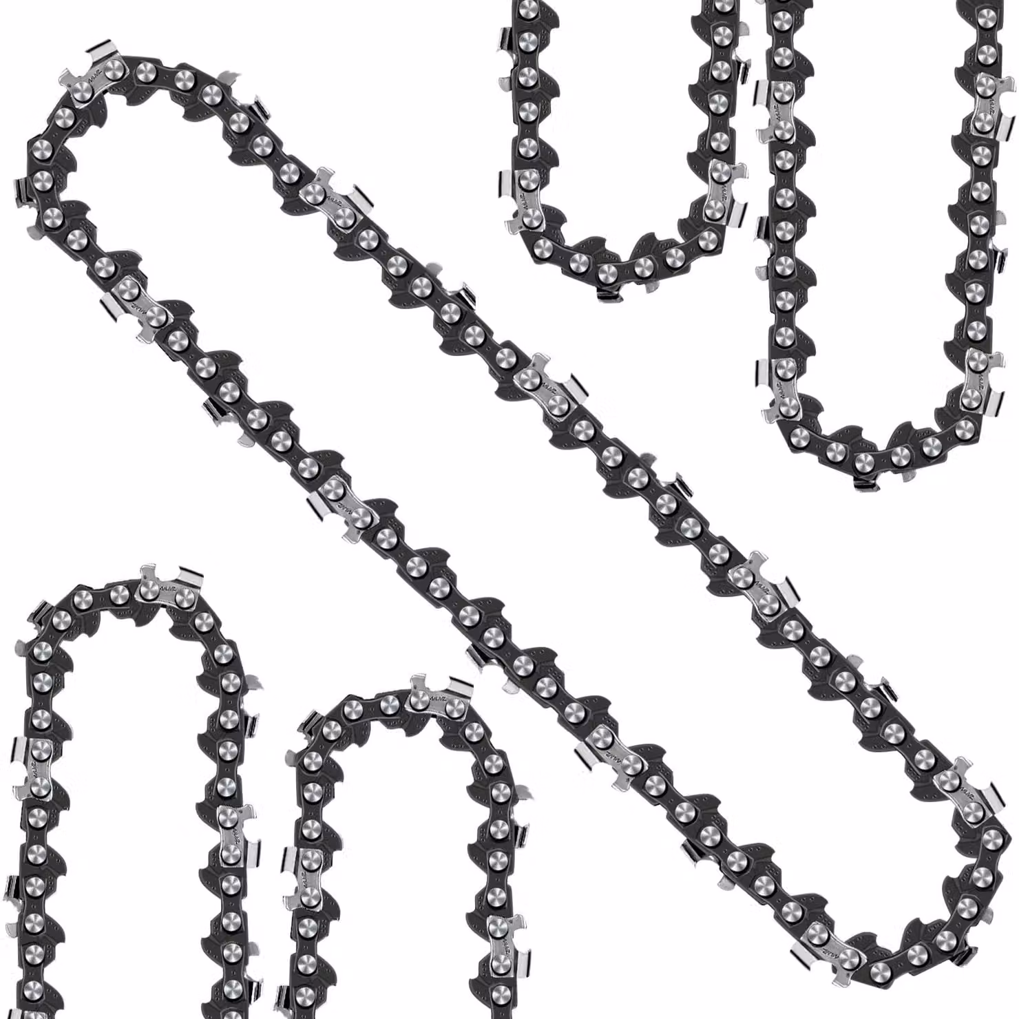 5 catene per motosega, lunghezza 15 cm, per motosega, con 37 maglie di trasmissione