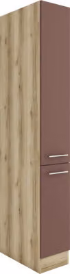Dispensa Optifit Bari407 LxPxH 30 x 57,1 x 206,8 cm rosso ruggine opaco smontato KUBA HFZ306-9+