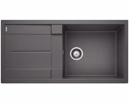 Lavello in granito Blanco Metra XL 6 S in grigio roccia