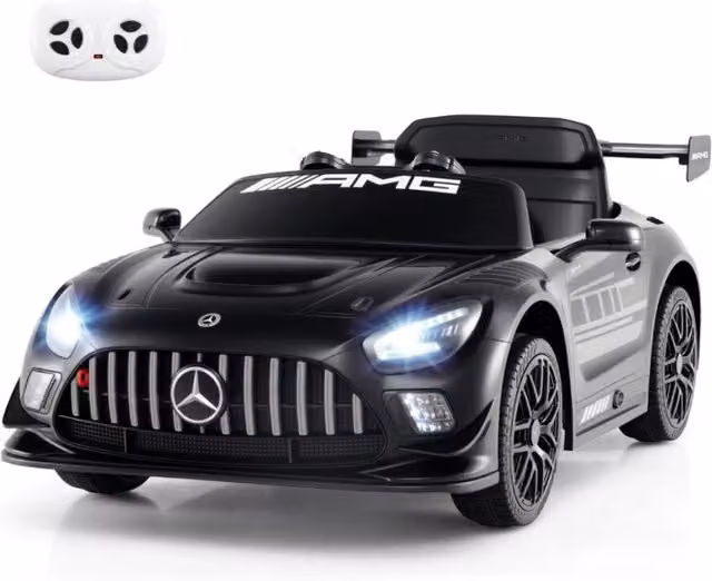 Auto cavalcabile per bambini ruote per trasporto e partenza morbida-Auto cavalcabile per bambini con telecomando per bambini 3+ anni Nero