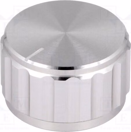 1 x Manopola rotante, albero di diametro 6,35 mm, in alluminio con indicazione, dimensioni 25x15 mm. Manopole rotanti per apparecchiature di rotazione