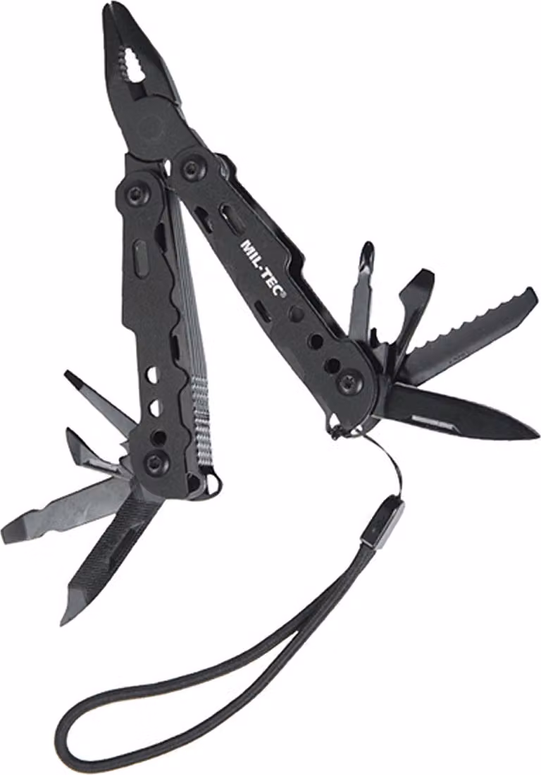 Multiutensile Mil-Tec nero piccolo