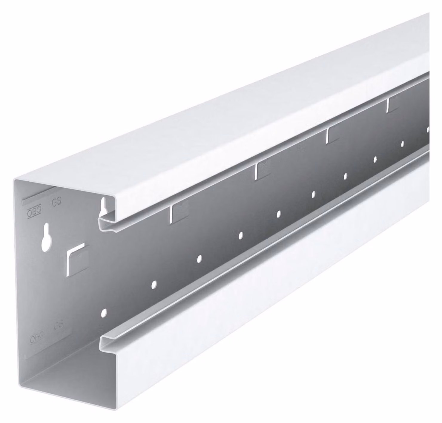 Canale di incasso per apparecchi OBO Bettermann da 2 metri senza otturatore GS-A70130RW 6277400