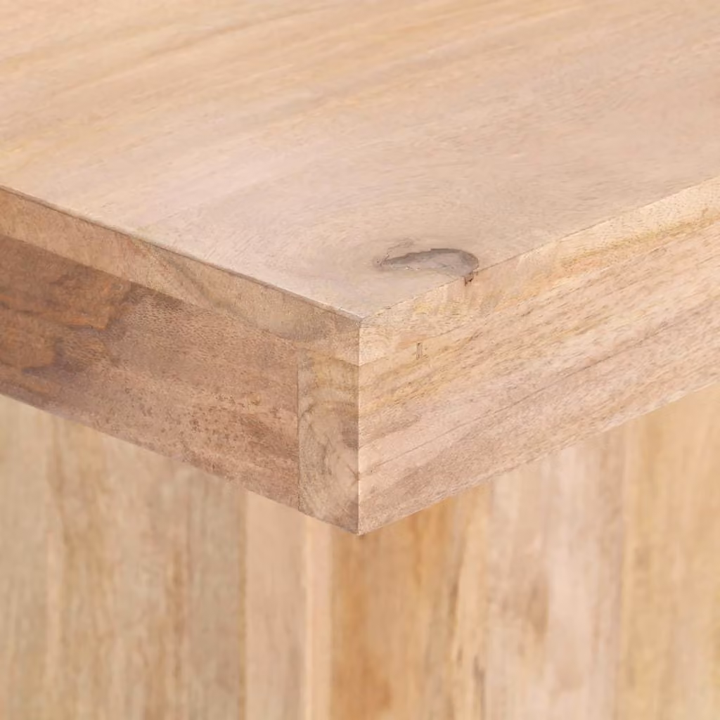 vidaXL Tavolo da pranzo 120x120x77 cm in legno massiccio di mango