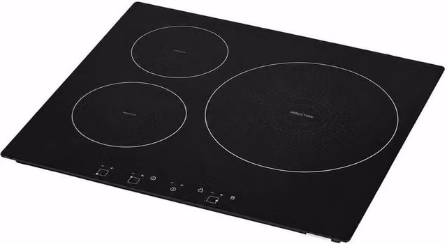 Piano Cottura Induzione 3 Bruciatori Incasso 6200W 9 Livelli Vetroceramica Blocco Bambini Camper Cucina
