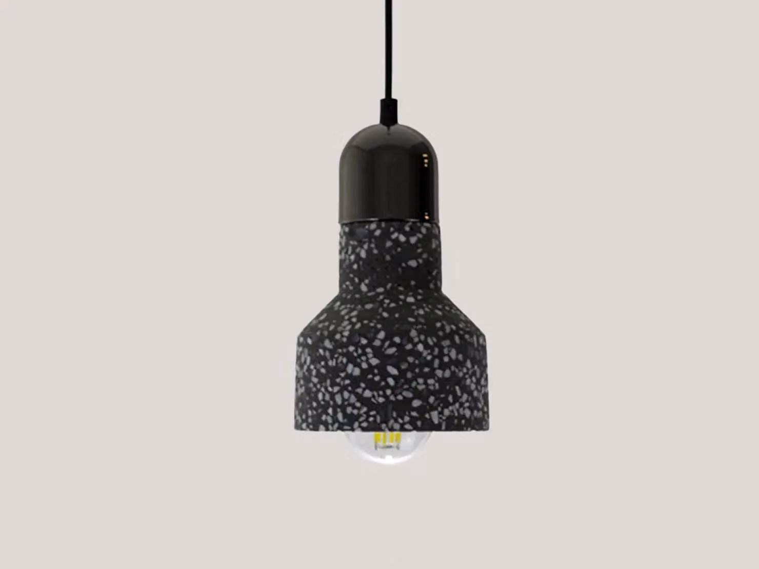 Lampada a sospensione in stile terrazzo