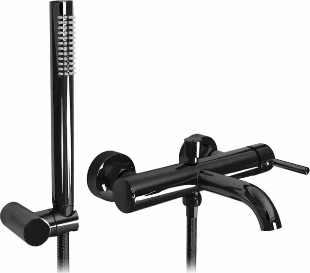 Rubinetto da vasca monocomando Rea Black Metallic opaco