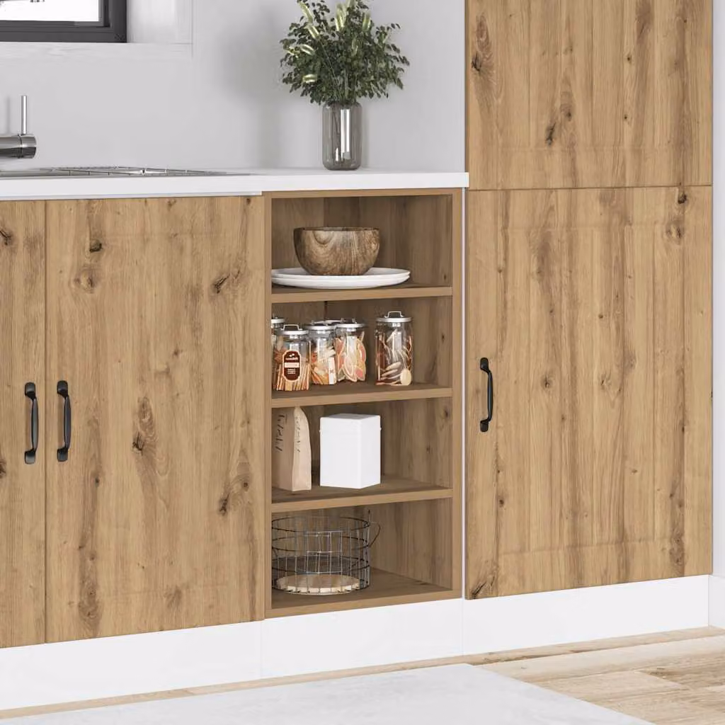 vidaXL Armadio Inferiore Riga per Cucina in Legno Marrone L: 40 cm, P: 44,5 cm, H: 81,5 cm