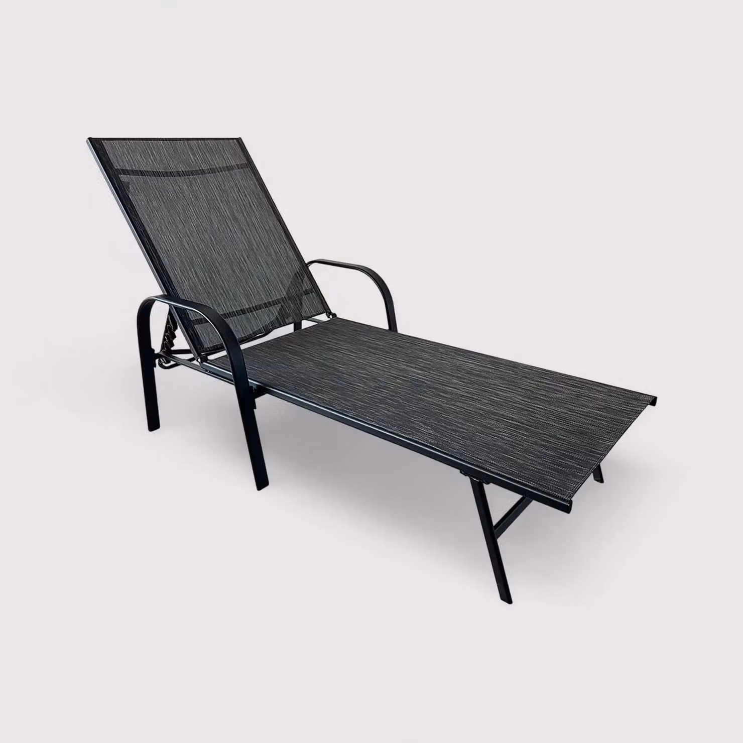 Oriri - Sdraio reclinabile grigio scuro dal design moderno