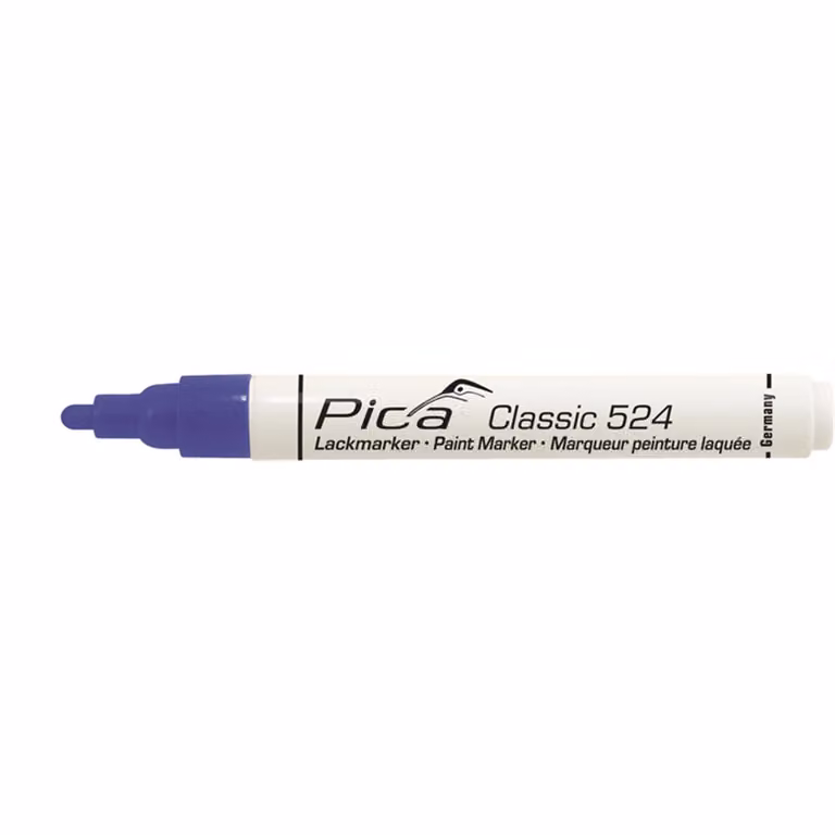 Pennarello Pica per pittura/industriale punta tonda 2-4 mm, blu