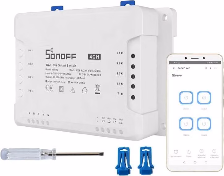 Sonoff 4CH R3 Commutatore WLAN a 4 canali
