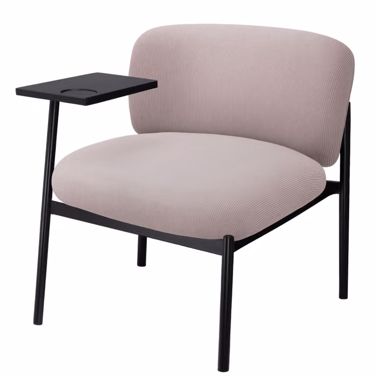 COMHOMA poltrona lounge reclinabile poltrona wing chair moderna, poltrona imbottita con gambe in metallo, divano singolo per soggiorno/camera da letto/giardino, viola