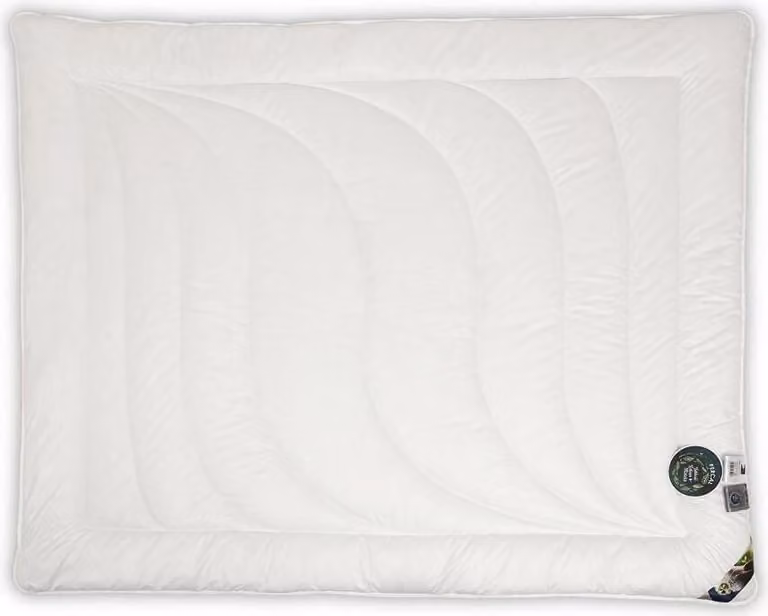Coperta anallergica 200x220 BioPercal tutto l'anno 1600g bianco fine percalle 100% cotone AMZ