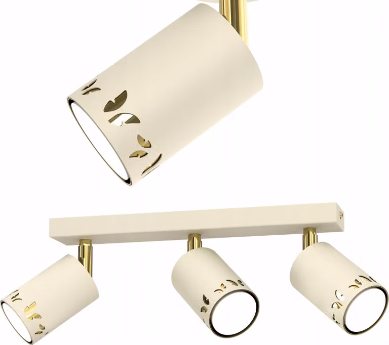 Lampada Da Tetto Per Bambini A Led A Farfalla Beige Ecru Oro Gu10