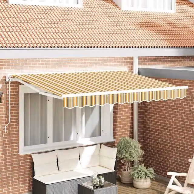 Struttura della tenda Giallo e Grigio 250 x 200 cm 3329416