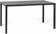 Tavolo da giardino impilabile Nardi CUBE in polipropilene color antracite L: 140 cm, P: 80 cm, H: 75,5 cm