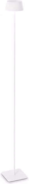 Lampada da terra LED Ideal Lux Pure per esterno, ricaricabile e dimmabile, disponibile in bianco o nero