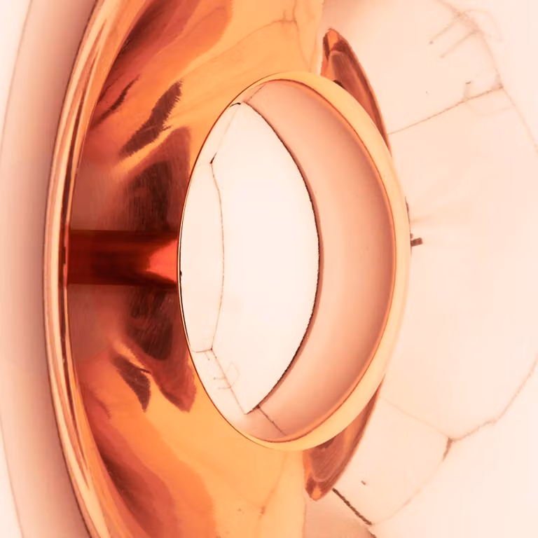 Tom Dixon Applique da parete di design Void Surface, dimmerabile, Rame, Soggiorno / Sala da pranzo, Rame, Design, Applique