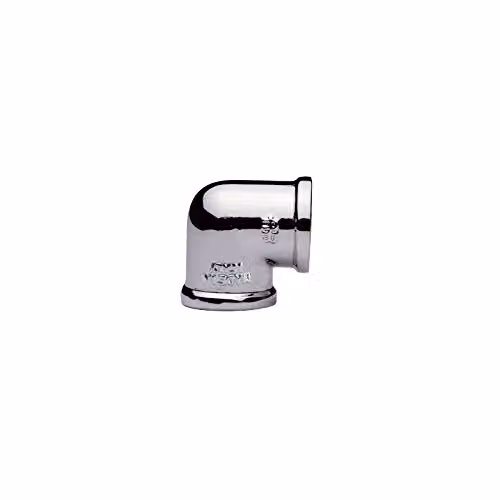Gomito 1/2" FF in Ottone Cromato