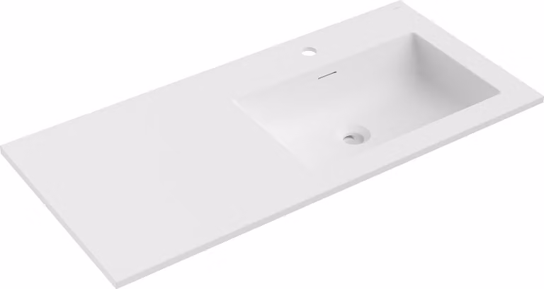 Mexen Otis lavabo incassato nel piano destro 101 x 46,5 cm, bianco opaco - 25181001P