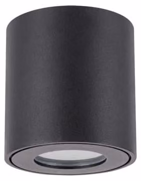 ZORBA DWL GU10 BLACK apparecchio ermetico da soffitto IP54 nero Struhm 03955