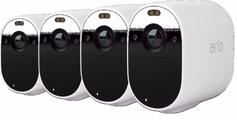 Arlo Essential Spotlight: telecamera di sicurezza IP per interni ed esterni, da soffitto/parete