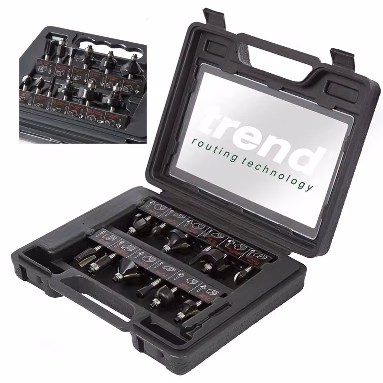 Set di 12 utensili da taglio, versatile, per legno, ad uso decorativo