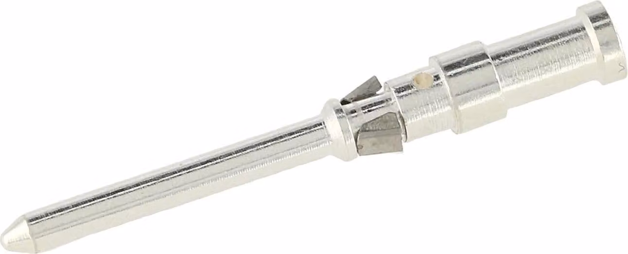 HARTING D-Contatto a crimpare Perno di contatto (M) 0,14 mm² - 0,37 mm² AWG26 - AWG22 argento, 1 pezzo Materiale lega di rame - 1