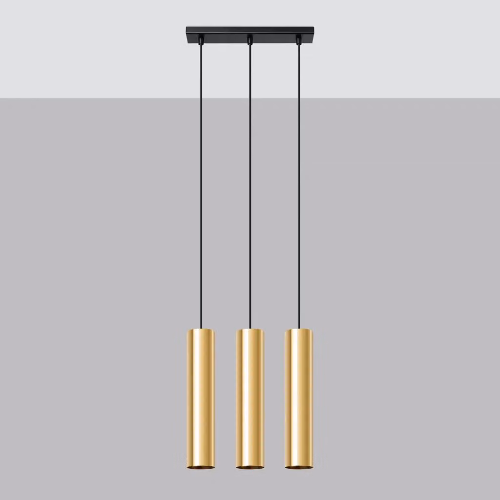 Lampada da parete moderna Sollux Lighting LAGOS in metallo verde oceano e oro, 3x GU10, L 45 cm x P 6 cm x H 90 cm – 2