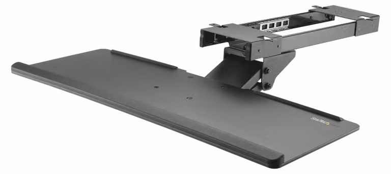 Supporto per tastiera da montare sotto la scrivania - estensibile e regolabile - larghezza 67 cm