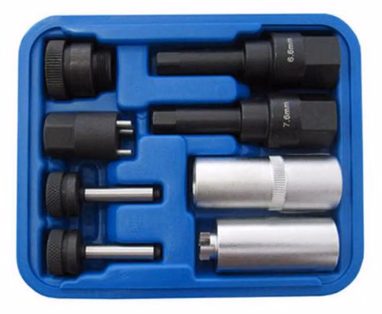 Kit bussole per apertura smontaggio iniettori diesel Common Rail, set 8 pezzi Kroftools