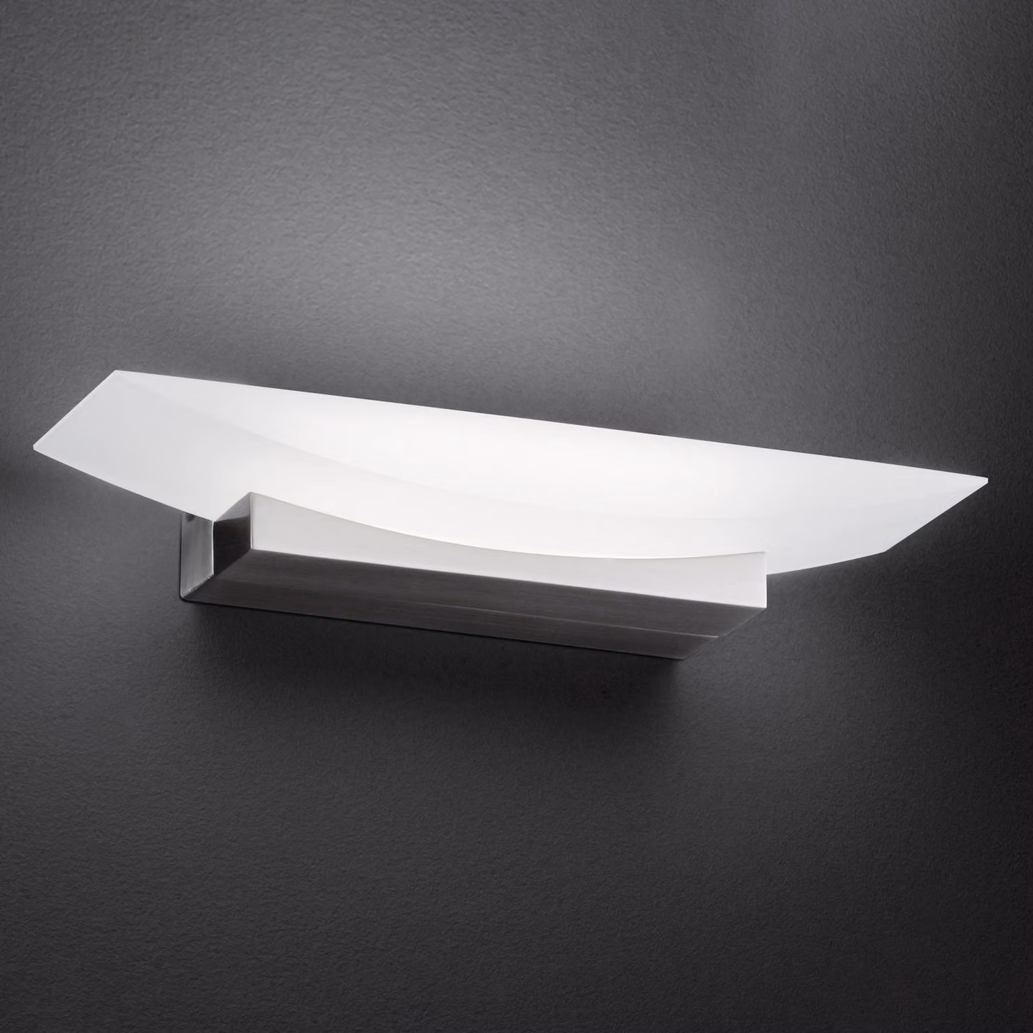 FISCHER & HONSEL Applique da parete a LED Bowl TW, dimmerabile, Alluminio / Grigio / Zincato, Soggiorno / Sala da pranzo, Metallo, Moderno, Applique a LED