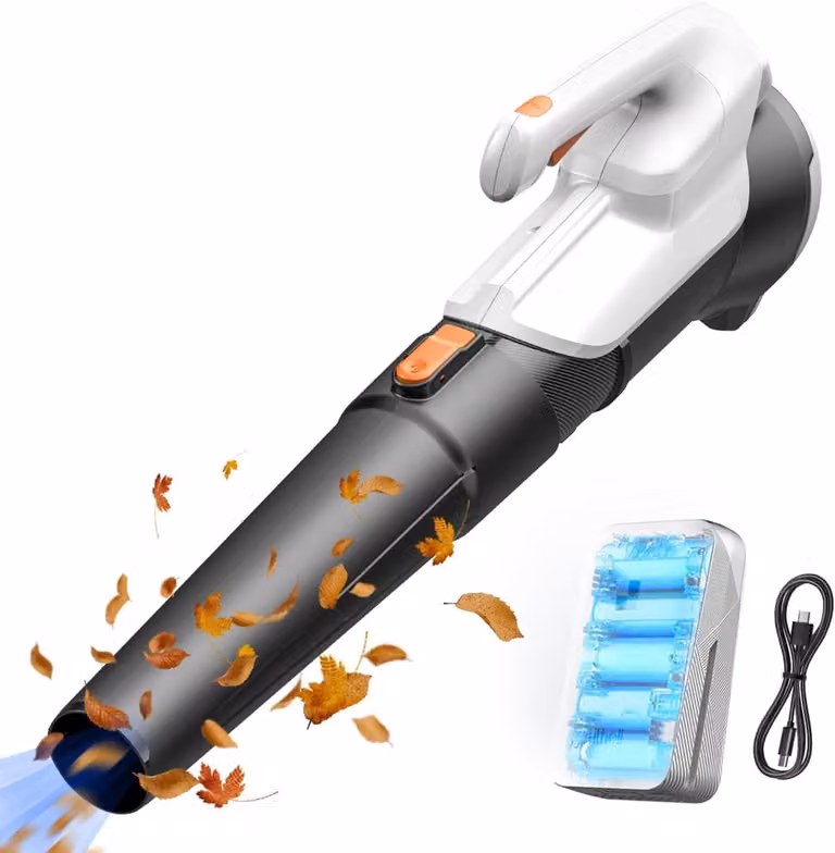 Accubladblazer - Soffiatore elettrico a batteria - Leggero - 608 m³/h - Bianco